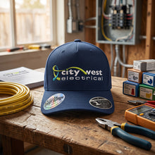 Load image into Gallery viewer, Decorated 110A Flexfit A-Frame Cap - 1 Position Embroidery
