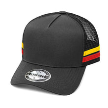 Load image into Gallery viewer, AH456  A-Frame Striped Trucker Cap