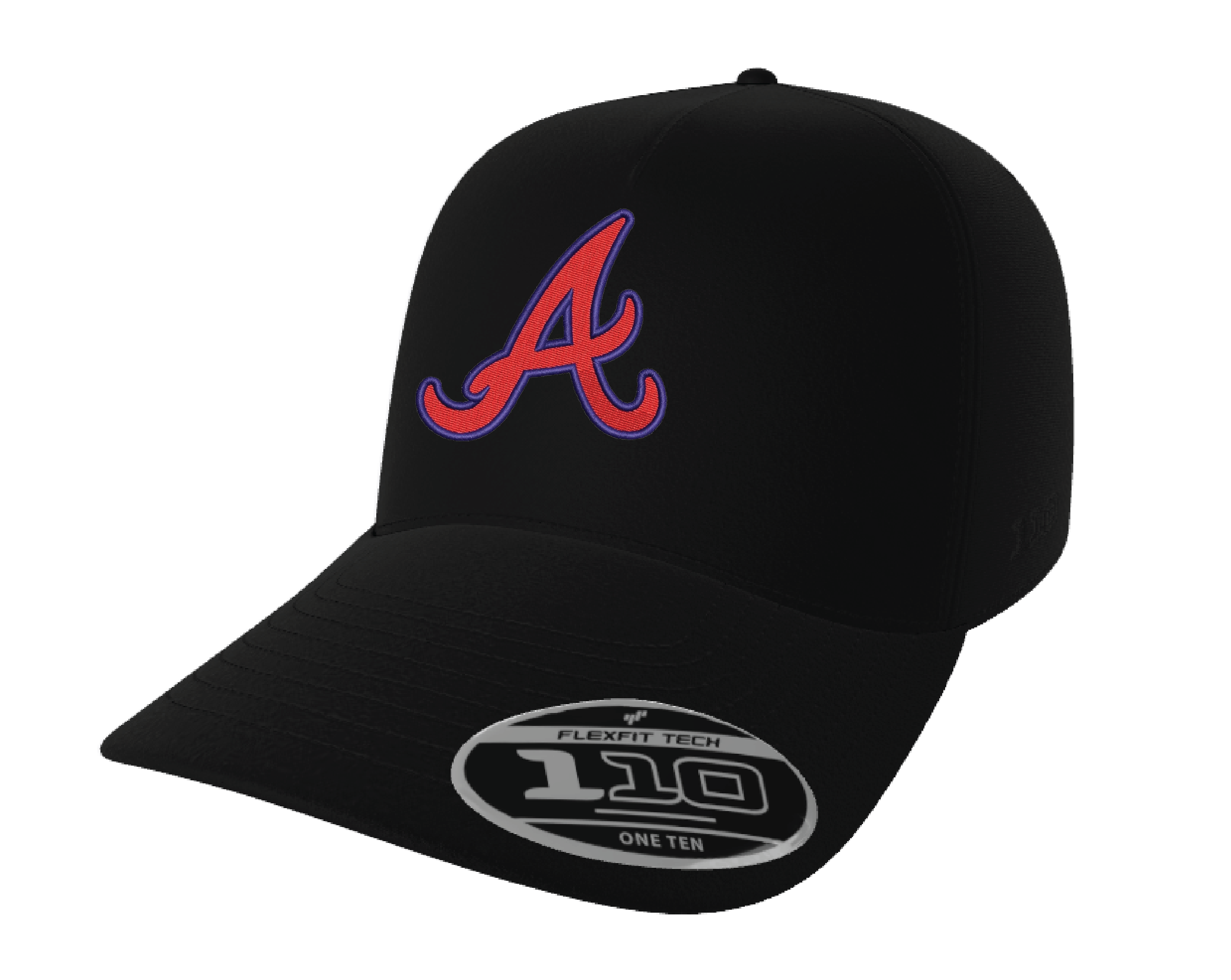 20 x Decorated 110A Flexfit AFrame Cap 2 Position Embroidery