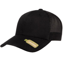Load image into Gallery viewer, 110R Recycled Polyester Mesh Cap in Black