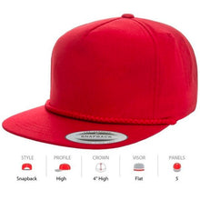 Load image into Gallery viewer, 6002F Poplin Golf - Flat Peak Visor