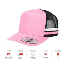 Load image into Gallery viewer, 6507 A Frame Stripe Cap