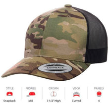 Load image into Gallery viewer, 6606MC Camo Retro Trucker Multicam