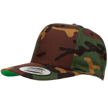 Load image into Gallery viewer, 6689C Camo Classic Snapback in Camo Green - Blank