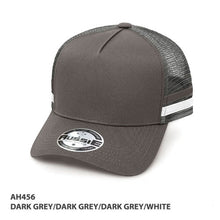 Load image into Gallery viewer, AH456  A-Frame Striped Trucker Cap