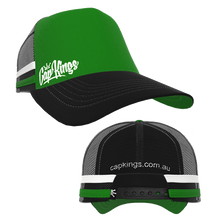 Load image into Gallery viewer, 100 x Custom 2 Position Front / Back Embroidered Trucker Cap