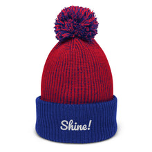 Load image into Gallery viewer, Personalised Embroidered Pom-Pom Beanie Two-Tone