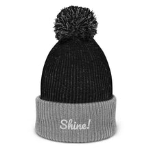 Load image into Gallery viewer, Personalised Embroidered Pom-Pom Beanie Two-Tone
